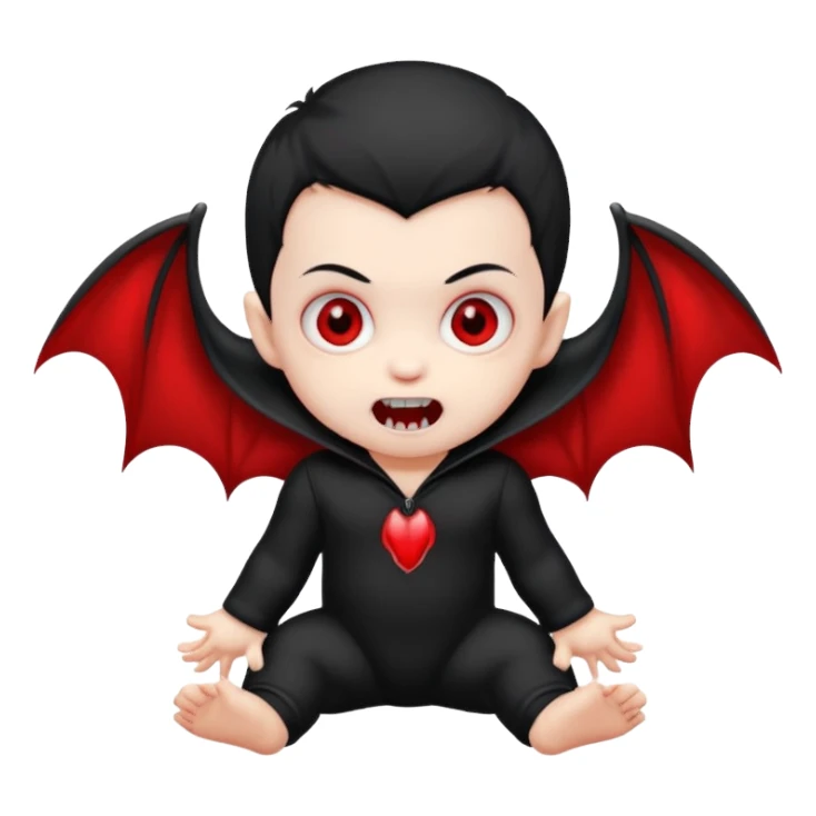 vampire baby sticker