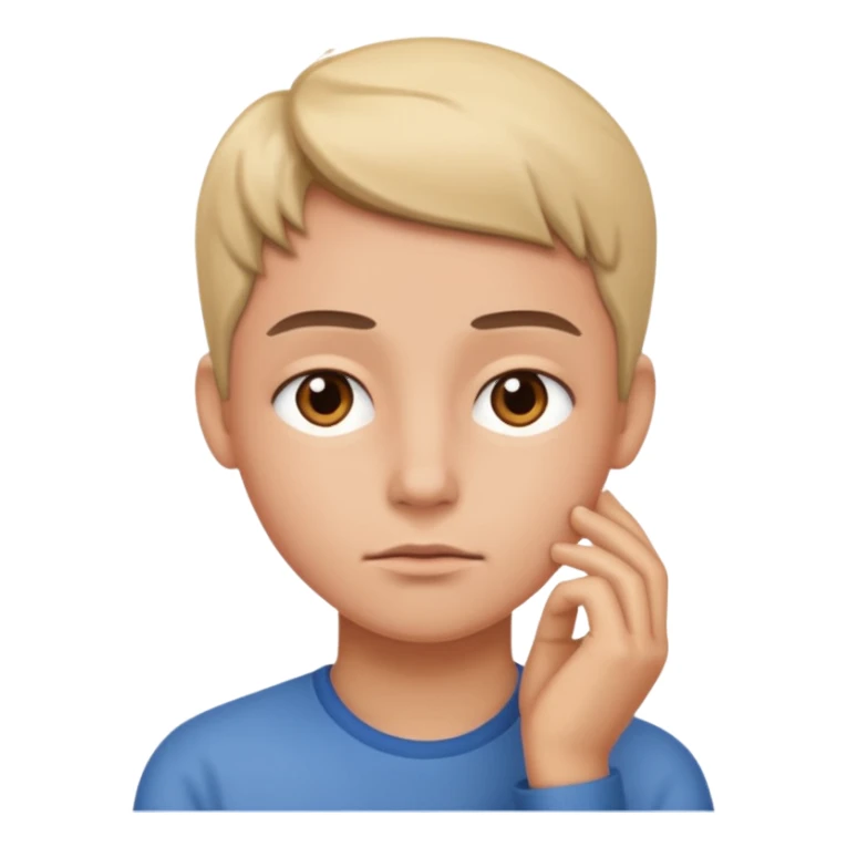 a person thinking sticker