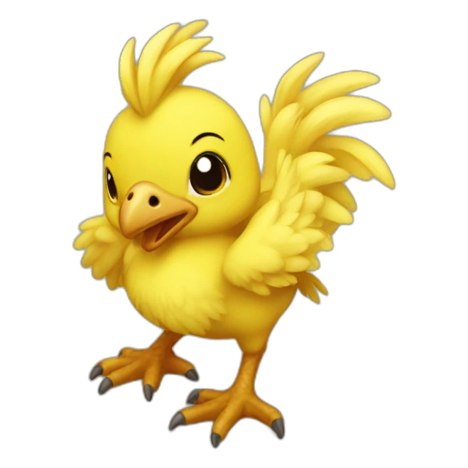 Baby chocobo sticker