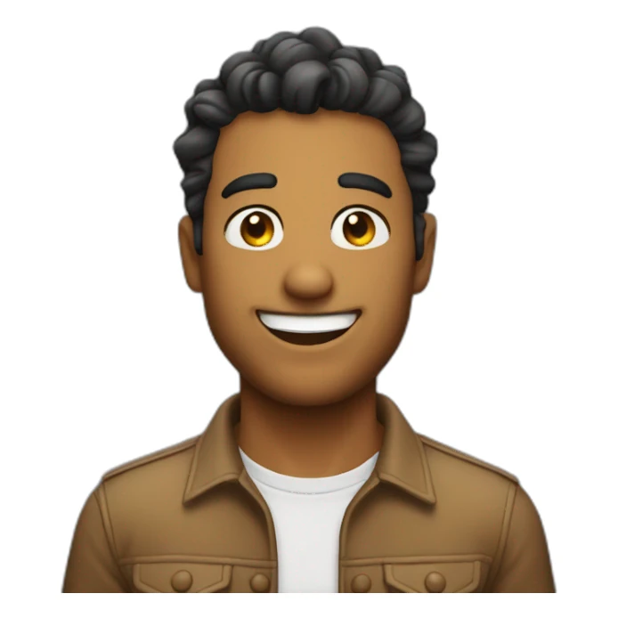 guy sly smile sticker