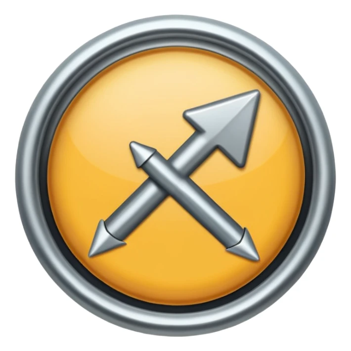 mac os single circled arrow sticker