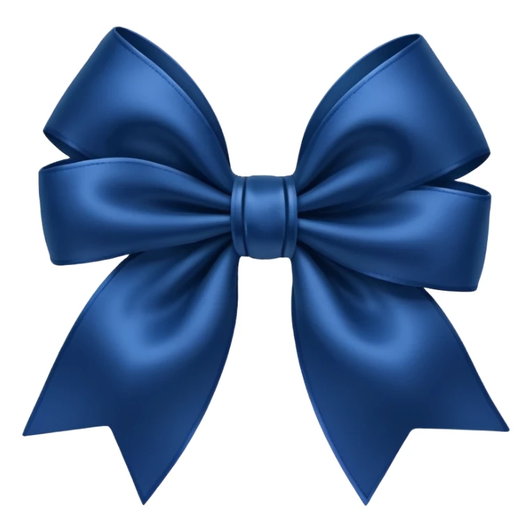 Dark blue bow sticker