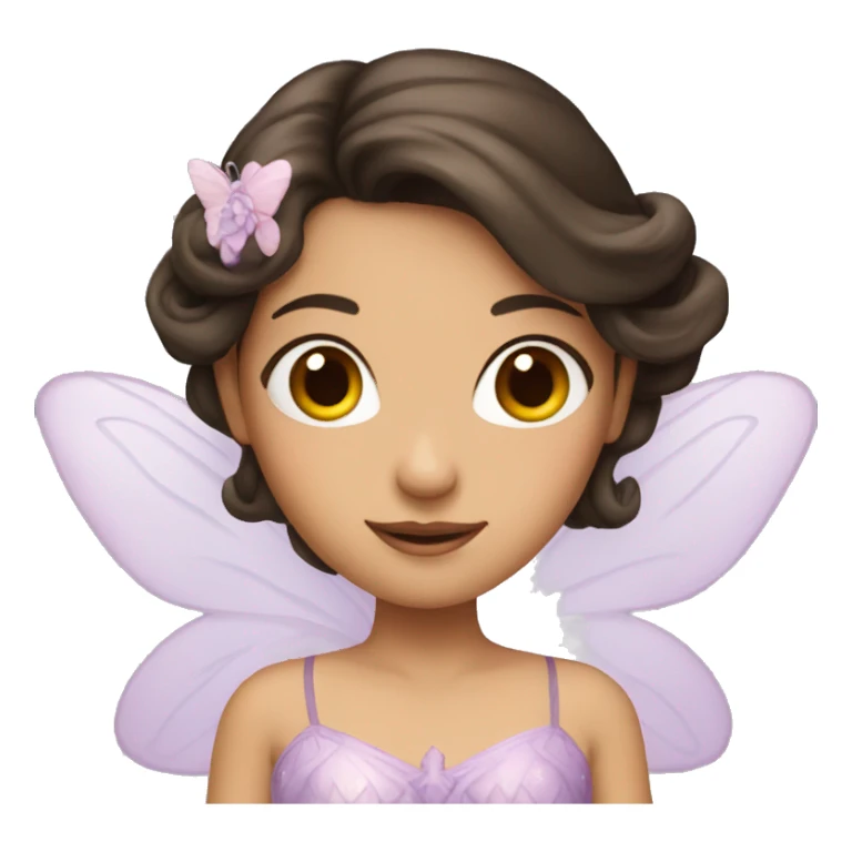 Fairy princess brunette  sticker
