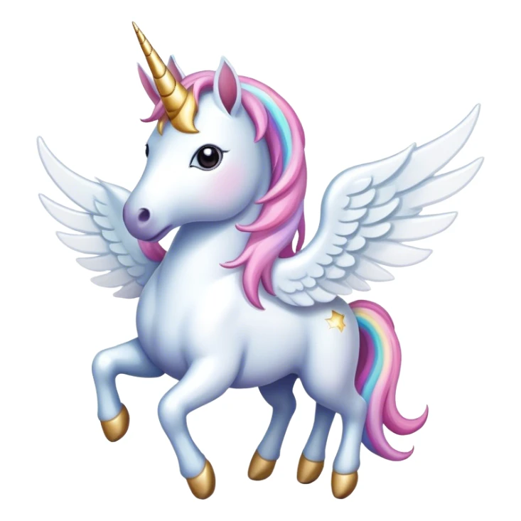 Unicorn with wings sticker