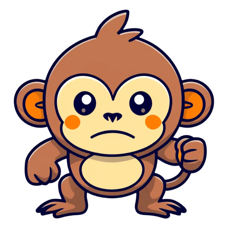 Monkey very angry sticker