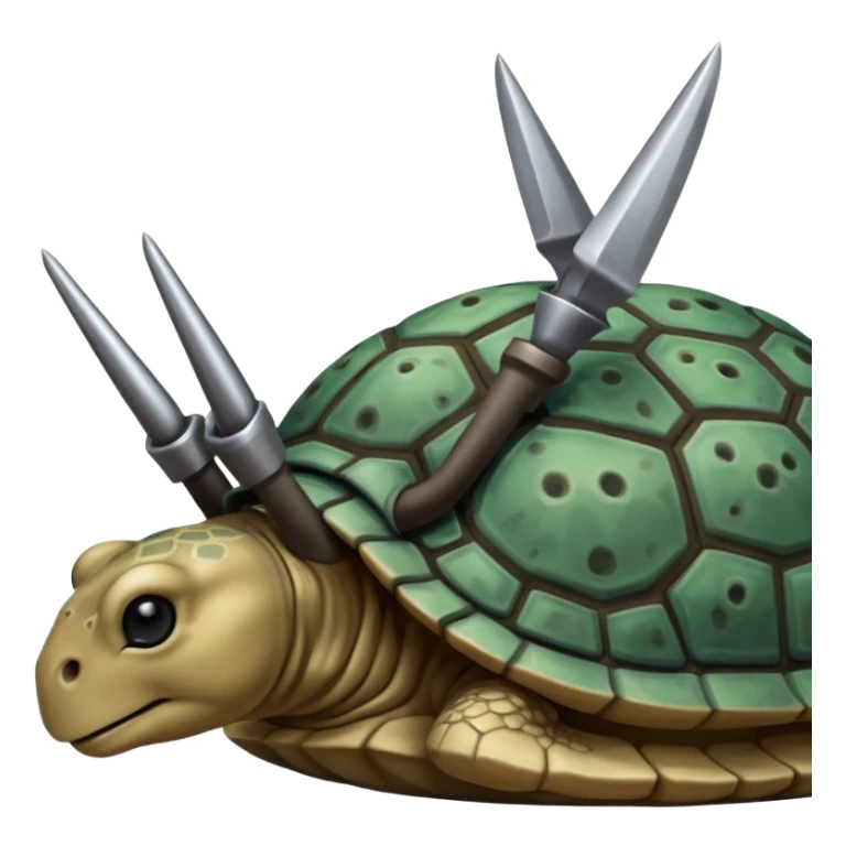 close up spurs on a turtoise sticker