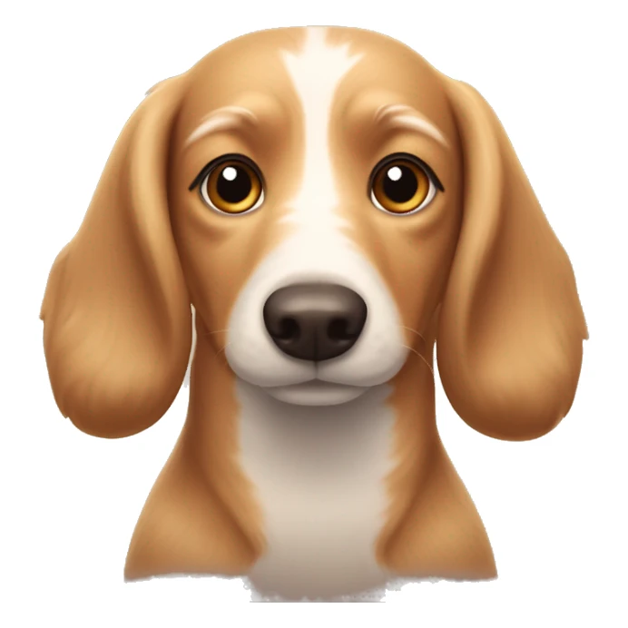 Fluffy wiener dog ￼ sticker