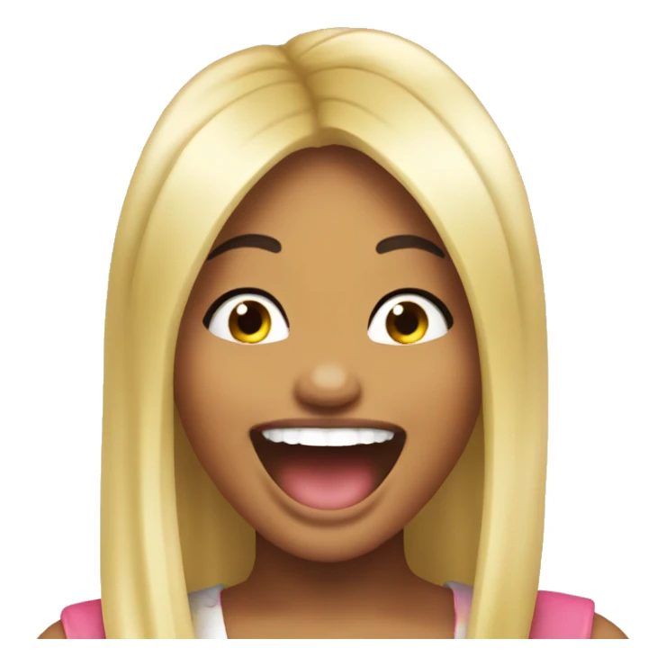 Nicki minaj laughing sticker