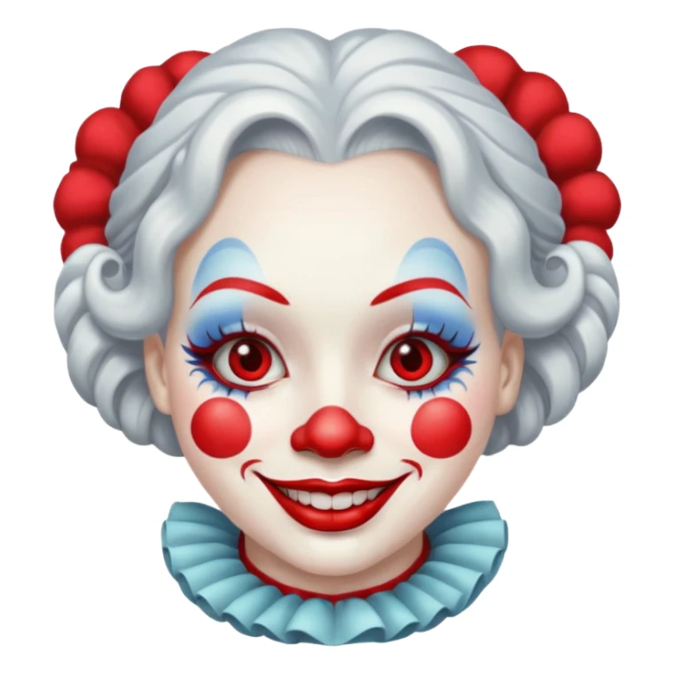 silver soraya clown sticker