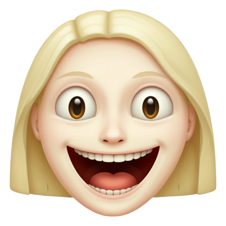 creepy long smile sticker