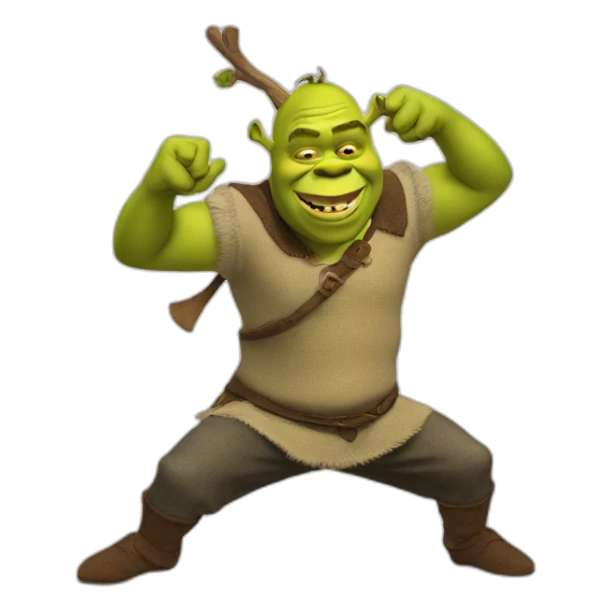 Shrek dab  sticker
