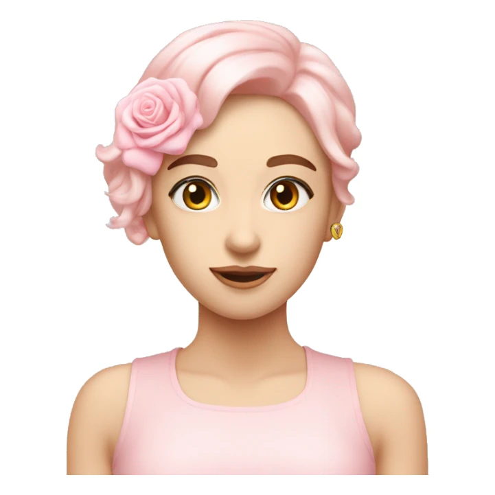 Cœur pastel rose sticker