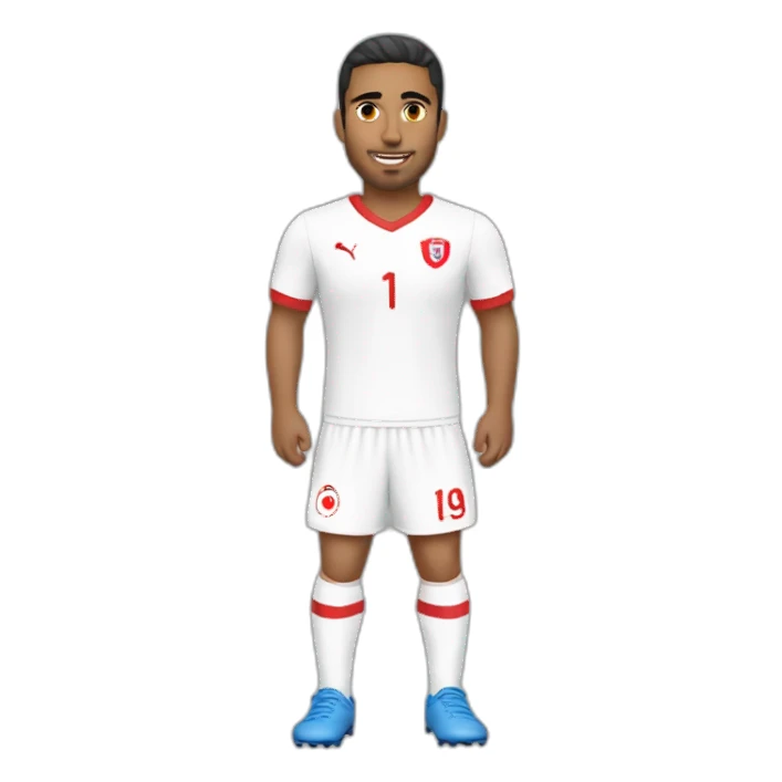 Joueur de foot tunisien sticker