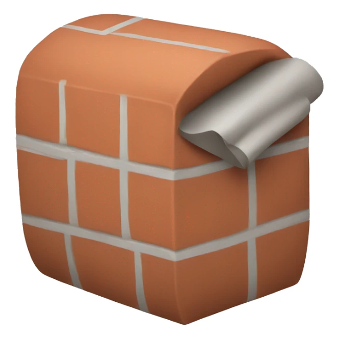 brick with a roll  sticker