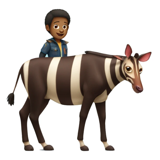 Okapi with with Diego from Dora the Explorer sticker