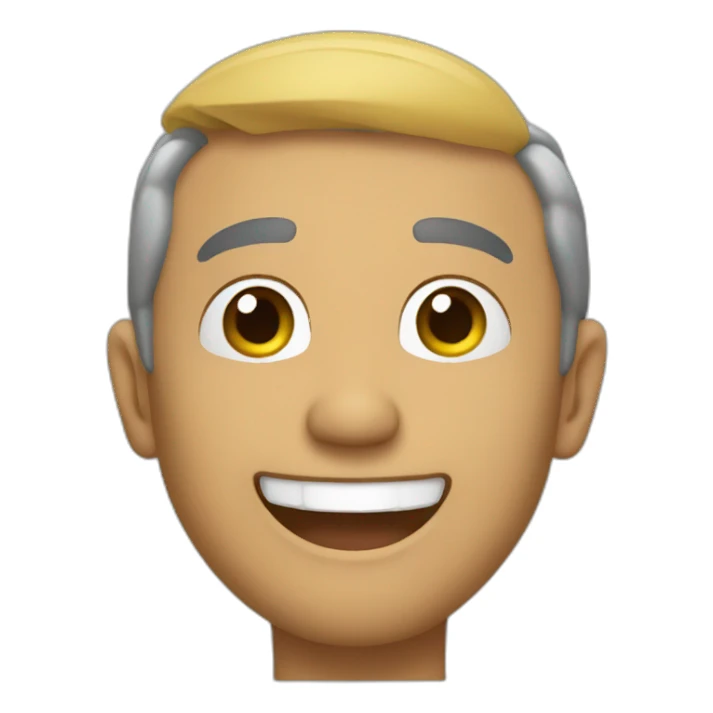 Chico moreno sonriendo sticker