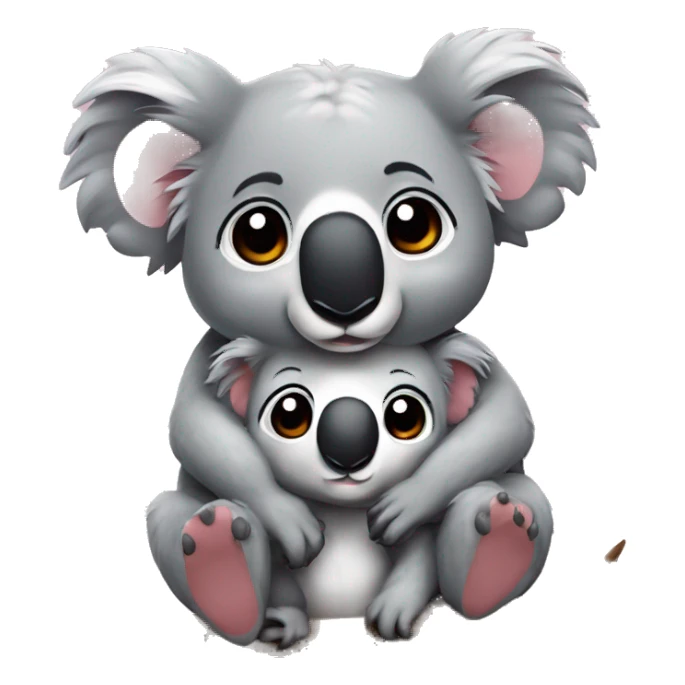 Cute koalas in love  sticker