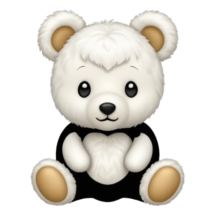 Oso de peluche blanco cute sticker