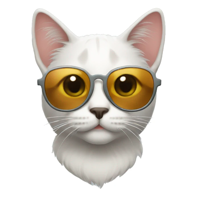 Cat with sunglasses sticker