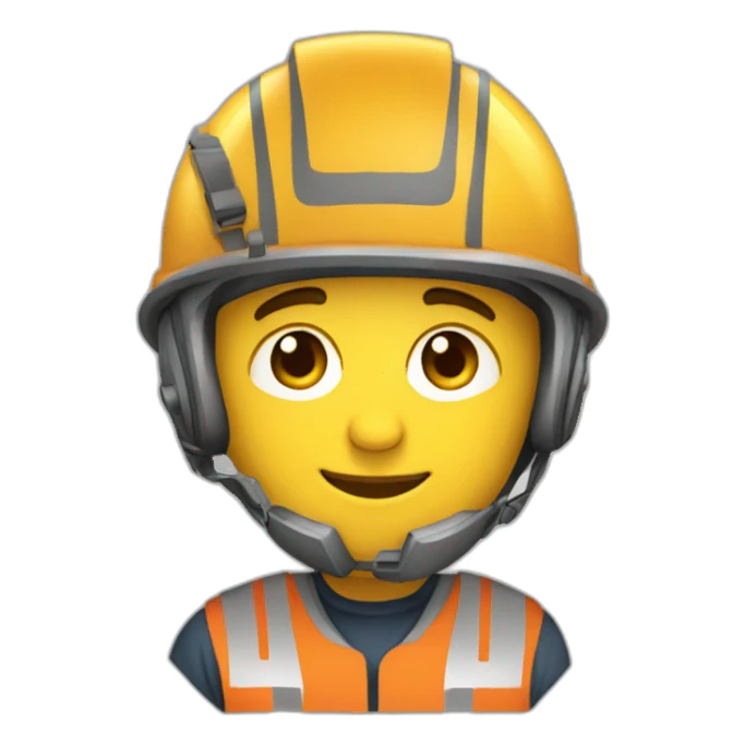 ingeniero con casco sticker