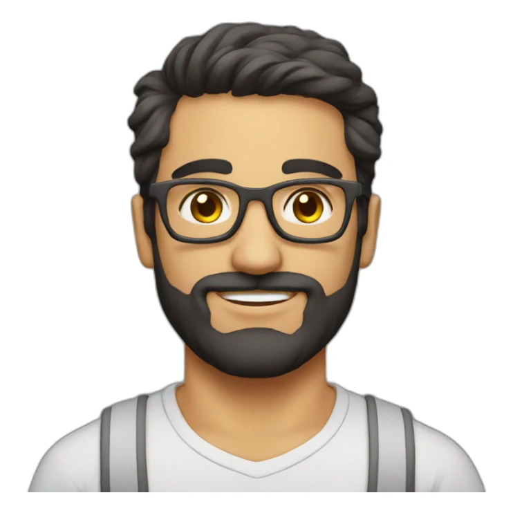 Persian guy, nerd, gaymer sticker