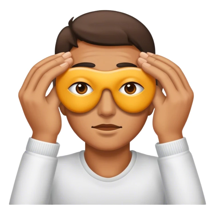 covering eyes sticker