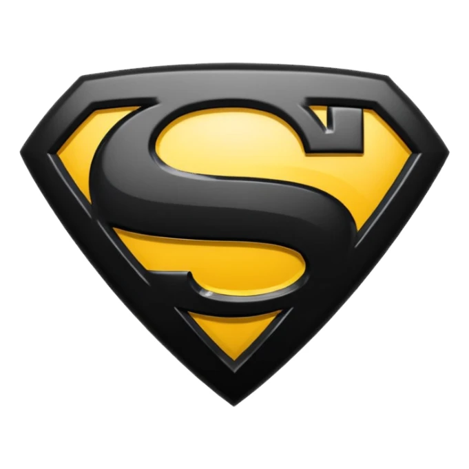 Superman Symbol batman v superman black sticker