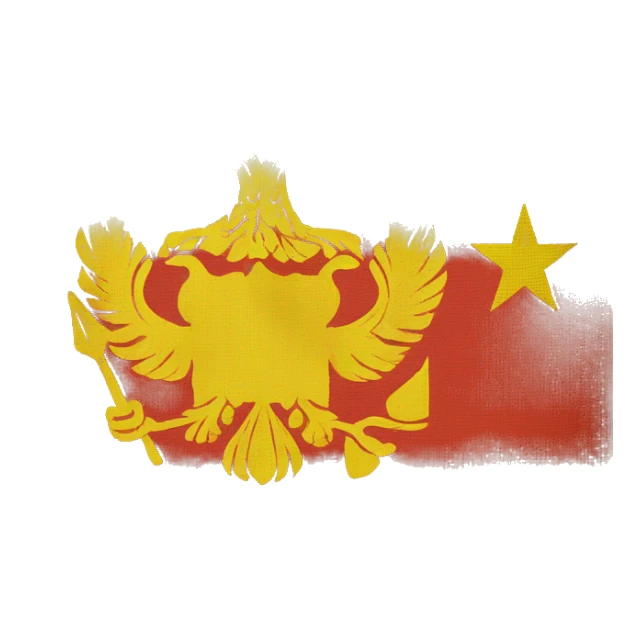 Old montenegro flag sticker