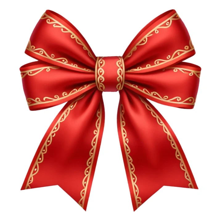 Ribbon bow  sticker