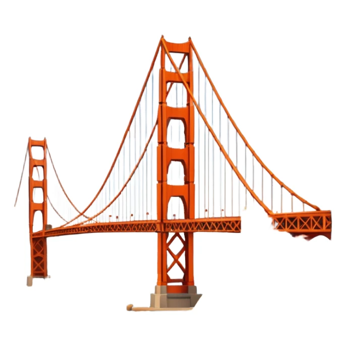 Golden Gate Bridge 🌉 in frame sticker