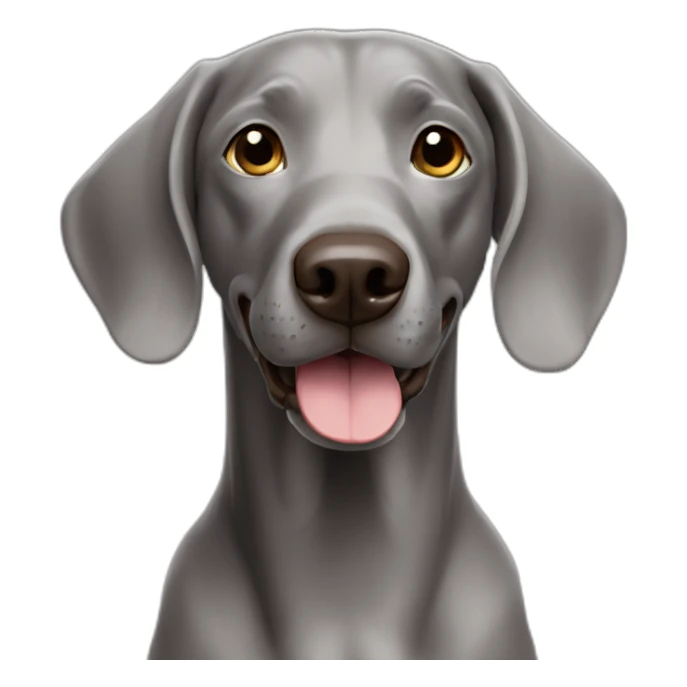 smiling-weimaraner sticker