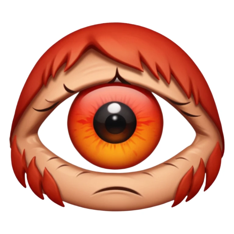 Angry only eye sticker