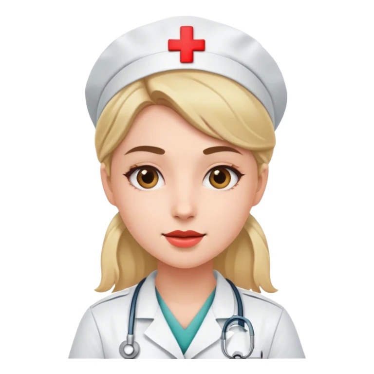 young female nurse sticker