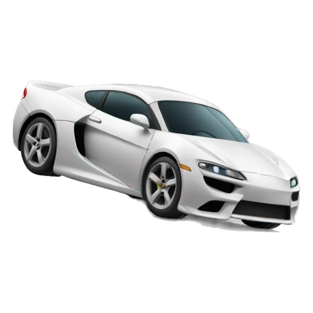 sports car going fast sticker