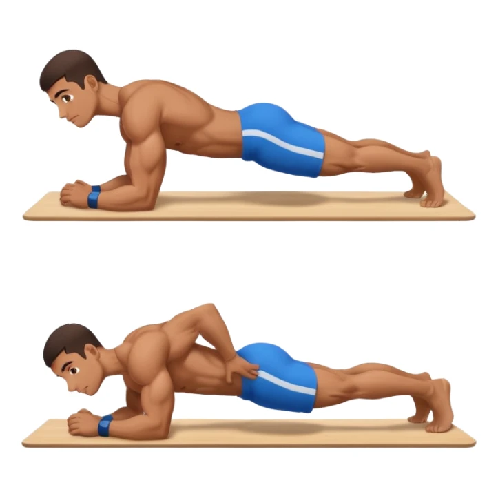 latin guy doing a planche on the floor sticker