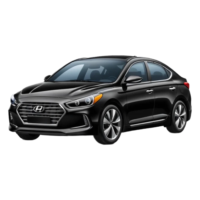 Black Hyundai car sticker