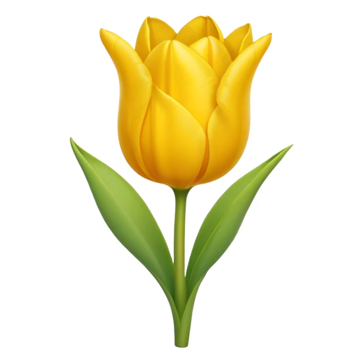 Emoji de tulipán amarillo sticker