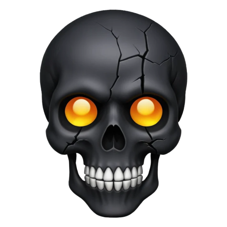 Goth skull sticker