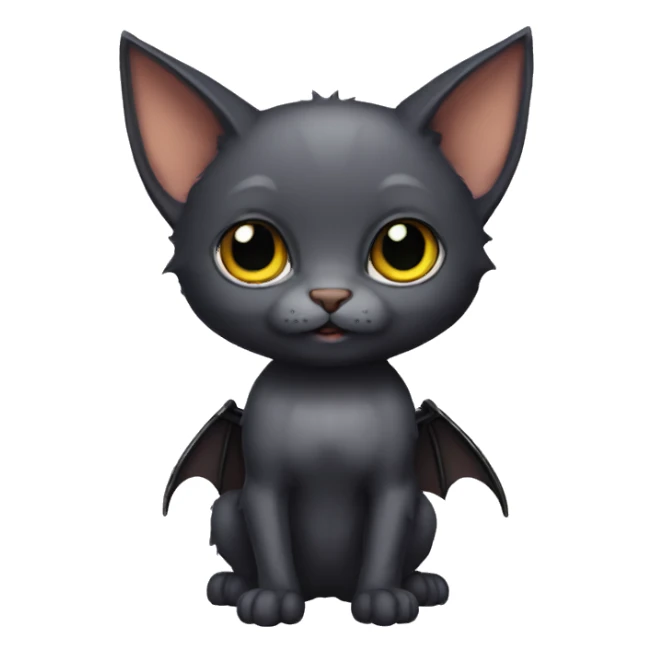 Bat-cat-hybrid full body sticker