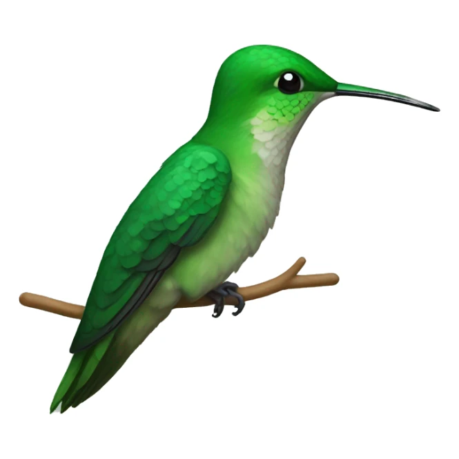 A green hummingbird  sticker
