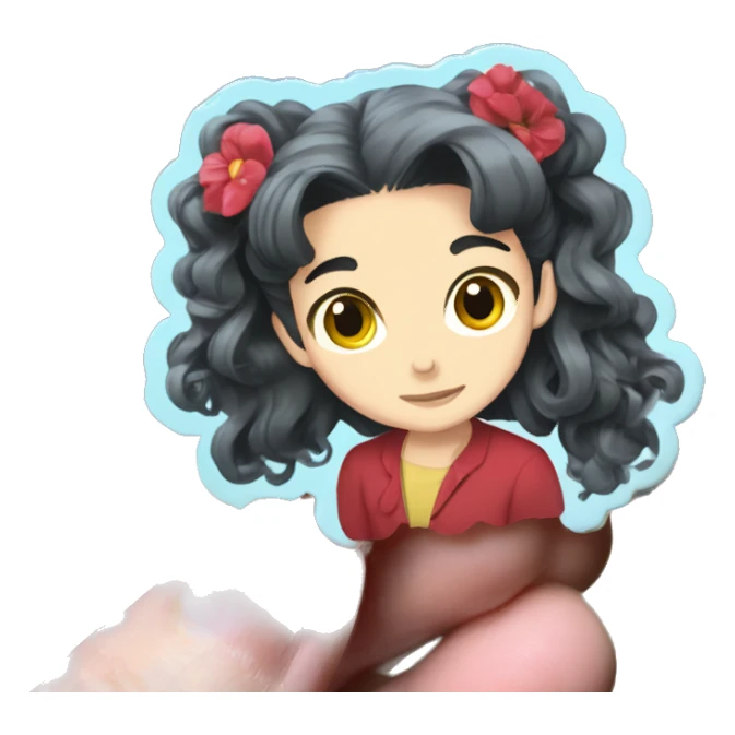 Arrietty hair pin sticker