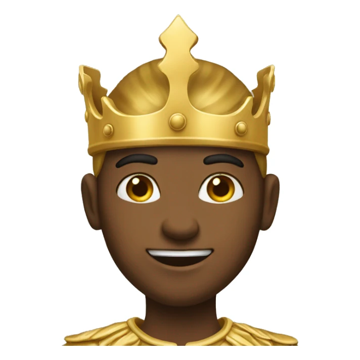 standing golden prince sticker