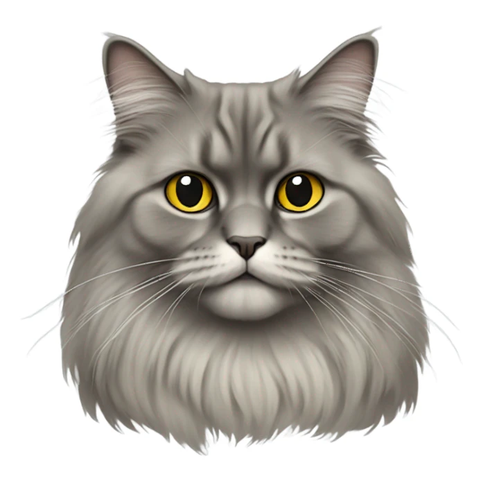 British longhair cat wearing T-shirt  sticker