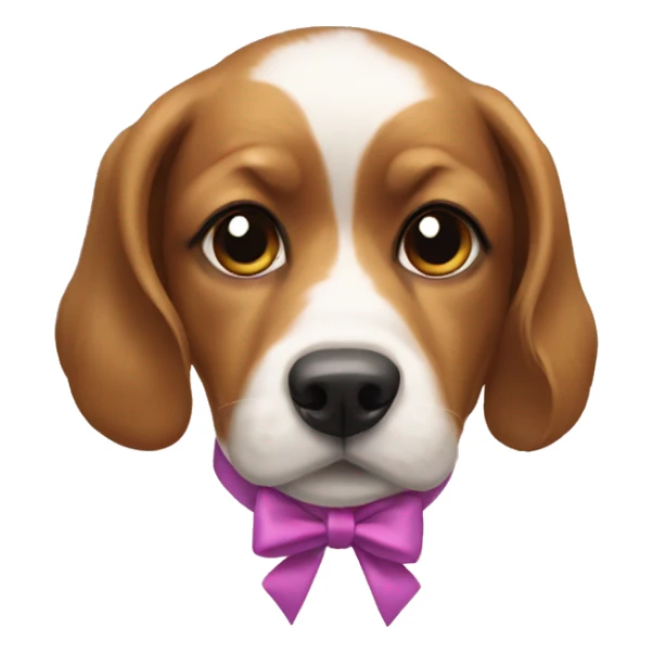 Bows on a dog sticker