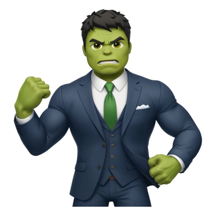 Hulk on shuit sticker