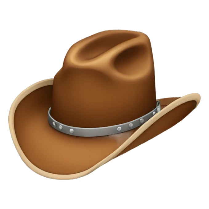 brown cowboy hat sticker