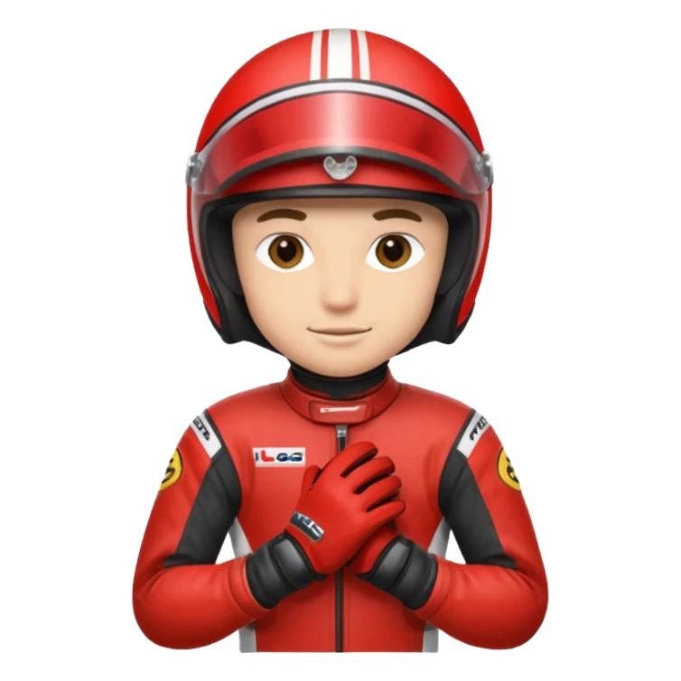 red-motorcycle-racer sticker