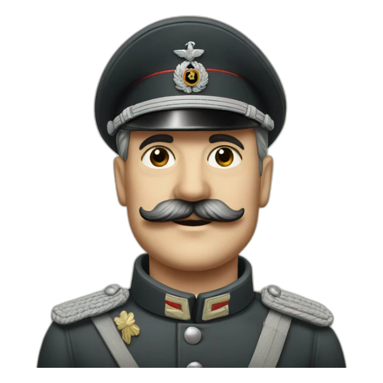 German general 1940 with mustach sticker