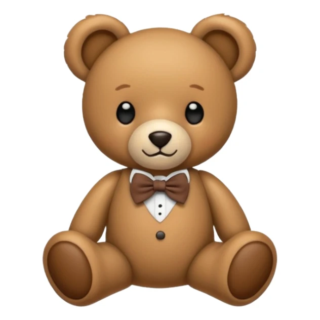 Teddy bear with bow tie sticker