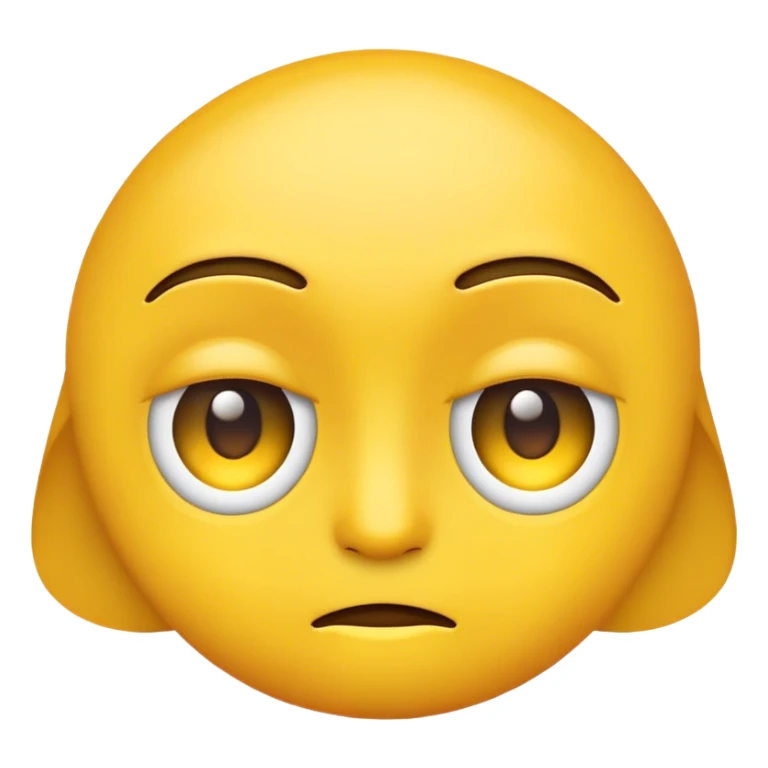 An emoji side eyeing  sticker